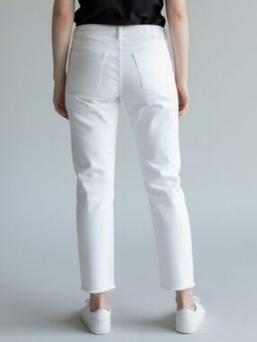 Trina Turk Women's Crisp White Cropped Jeans